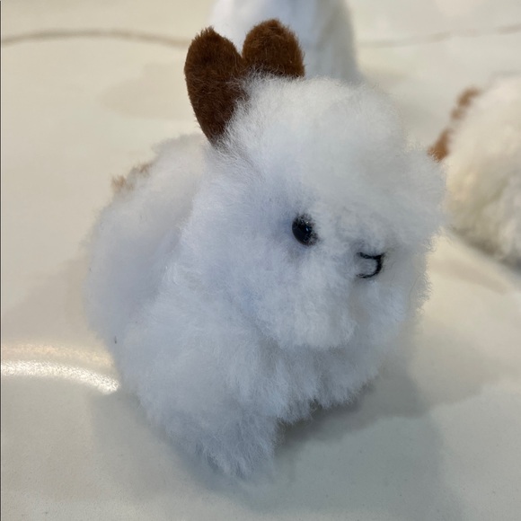 100% alpaca fur Fluffy Plush Bunny. Choose color - Picture 2 of 7